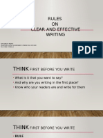 Rules ON Clear and Effective Writing: Kim Garcia Pedro Municipal Local Government Operations Officer Dilg New Corella