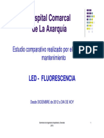 Presentación Estudio Comparativo Realizado por el Servicio de Mantenimiento LED-FLUORESCENCIA  en el Hospital Comarcal de la Axarquía