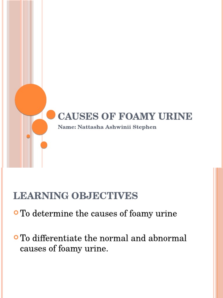 Causes of Foamy Urine Urine Urinary Tract Infection
