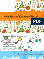 Penetapan Kadar Cu Dalam Cuso4 Kelompok 2