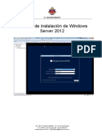 Proceso de Instalación de Windows Server 2012