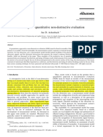 Modeling for Quantitative Non Destructive Evaluation