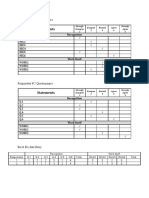 Statements: Respondent # 1 Questionnaire