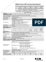 Eaton 9130 700-6000VA 230V Tower Tech Specs Rev 1