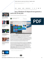 Actualizar a Windows 10 Dejará de Ser Gratuito a Partir Del 29 de Julio - Engadget en Español