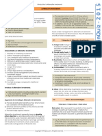 FinQuiz - Curriculum Note, Study Session 18, Reading 60_Alternative Investments