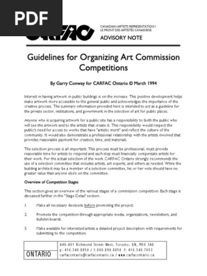 Art Commission Competitions