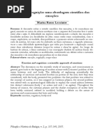 Emoção e Cognição