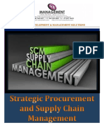 Strategic Procuremement and Supply Chain Management