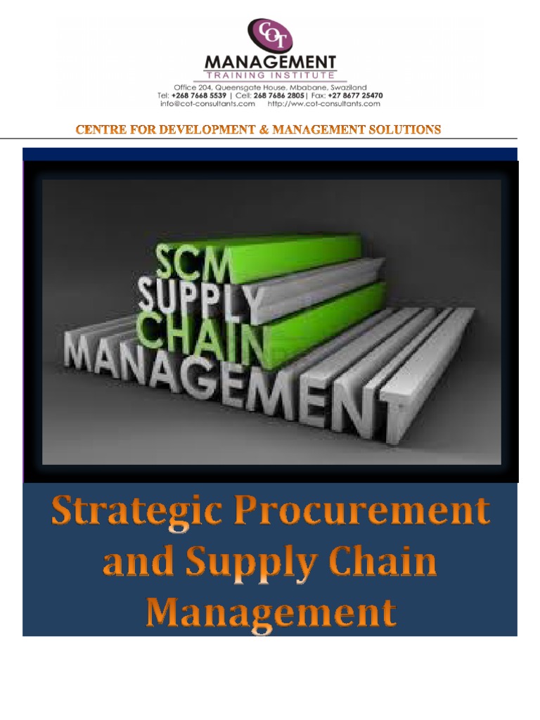 Strategic Procuremement and Supply Chain Management | PDF | Supply ...