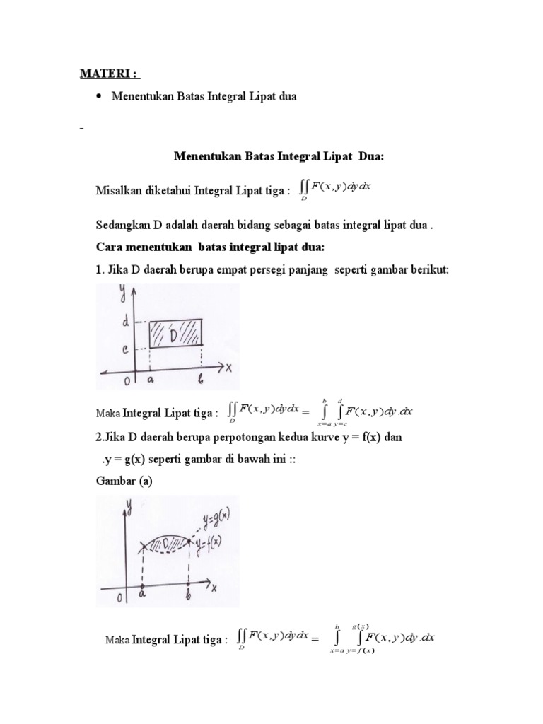 Batas Integral Lipat Dua