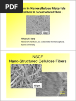 A Paradigm in Nanocellulose Materials