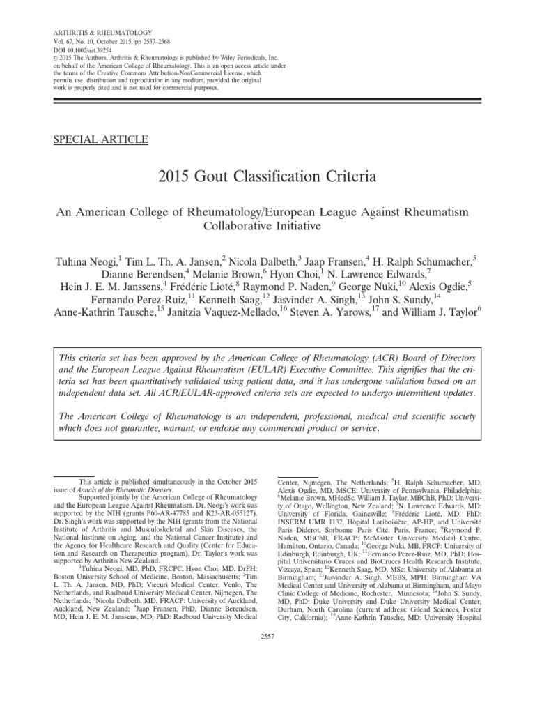 Arthritis & Rheumatology Sensitivity And Specificity Medical Imaging