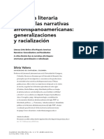 Silvia Valero, "La Crítica Literaria Frente A Las Narrativas Afrohispanoamericanas: Generalizaciones y Racialización"