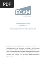 Bases ECAM Convocatoria Curso 2016 2017