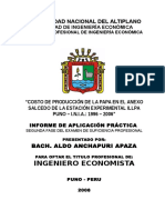 Universidad Nacional Del Altiplano Caratula