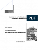 Manual de Autorizaciones para Transportes Especiales Sps