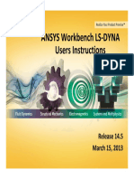 ANSYS Workbench LS DYNA Users Instructions