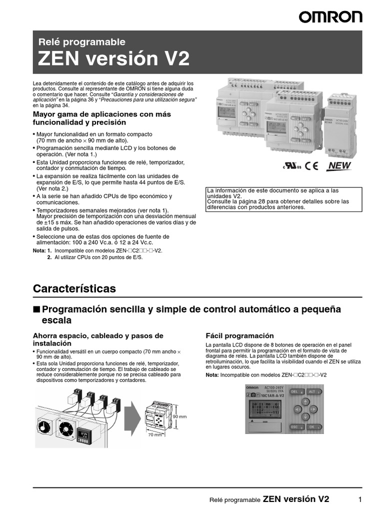 Zen V2 | PDF | Relé | Unidad Central de procesamiento