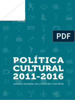 Politica Cultural 2011 2016