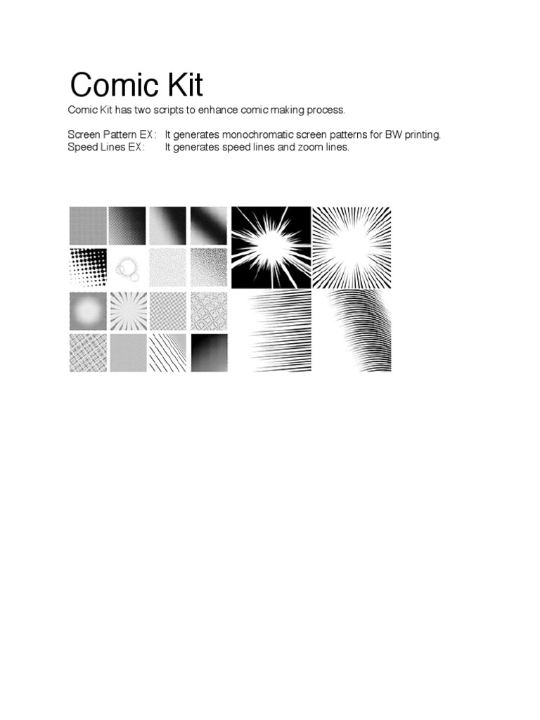 Comic Kit | PDF | Adobe Photoshop | System Software