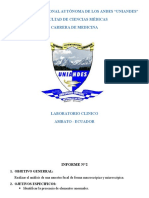 Modelo de Informe de Laboratorio Clínico