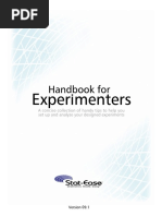 Handbook For Experimenters DX8 Design Expert