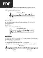 Major and Minor Scales