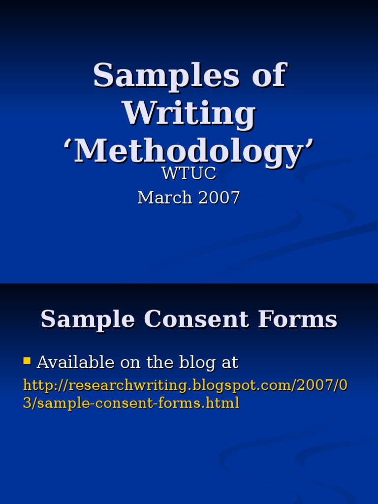 Sample Methodology | Survey Methodology | Linguistics