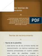 Principales Teorías de Reconocimiento PDF
