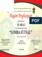 Juara 1 Lomba Futsal