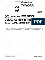 ES 300 CD Changer Service Manual