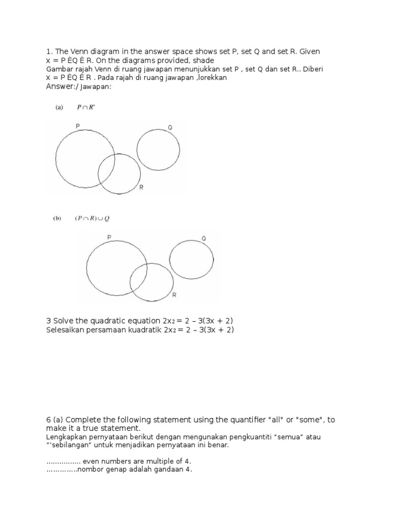 Soalan Matematik Tingkatan 4 Pertengahan Tahun Kertas 2 Pdf Sistem Koordinat Kartesius Analisis Matematis