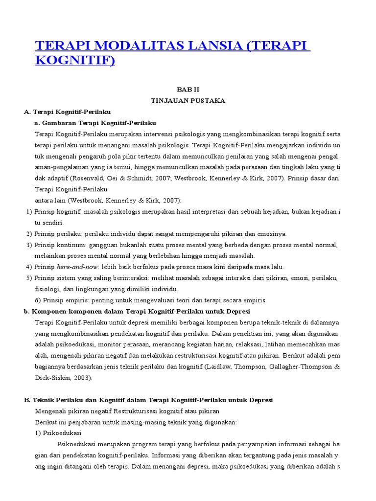 Terapi Modalitas Lansia Pdf