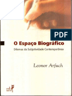 ARFUCH, Leonor. O Espaço Biográfico PDF