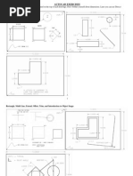 Autocad Exercises For 2D and 3D