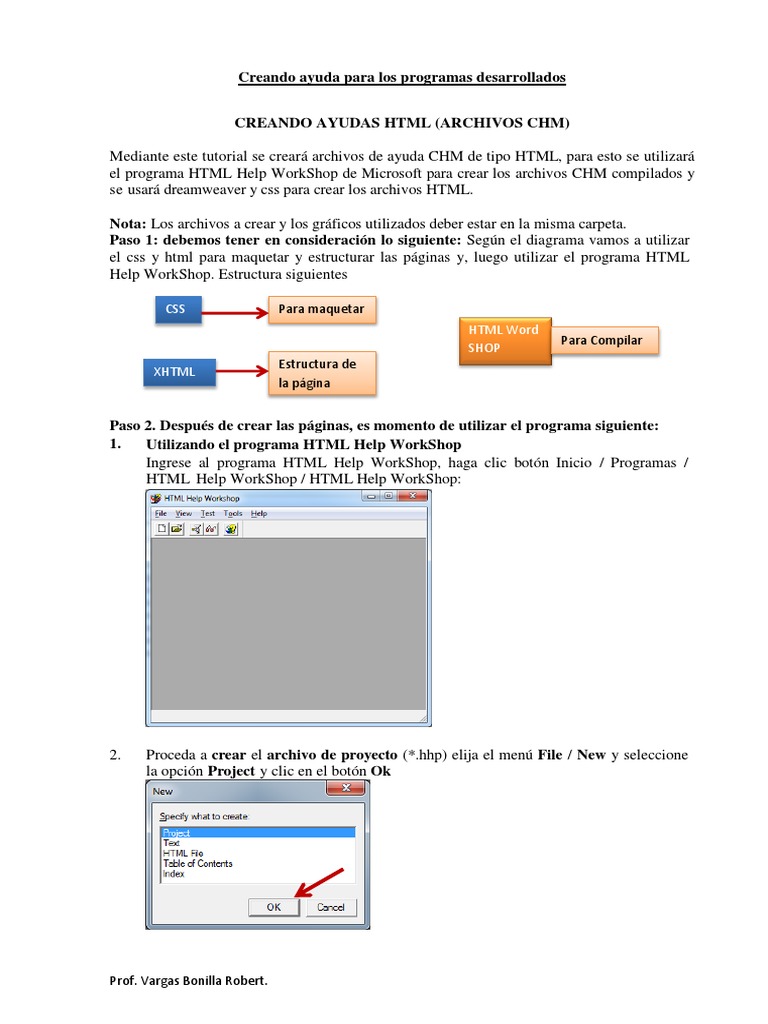 Crear Ayudas HTML con CHM | PDF | HTML | Archivo de computadora