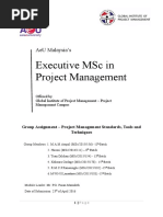 Project Management Standards, Tools and Techniques - Group Assignment-1