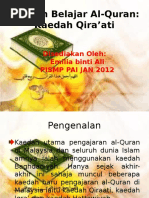 Kaedah Belajar Al-Quran (QIRAAT)