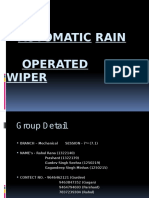 Automatic Rain Operated Wiper