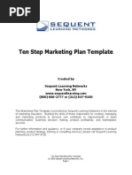 The 10 - Step Marketing Plan Template