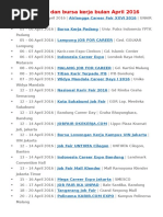 Download Jadwal Job Fair Dan Bursa Kerja 2016 by Nova Rahmawati New SN311971548 doc pdf