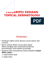 Preskripsi Sediaan Topical Dermatologi