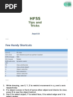 HFSS Tips and Tricks