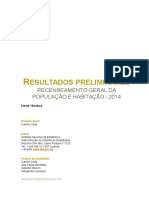 CENSO 2014 - Resultados Preliminares