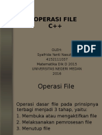 OPERASI FILE Oleh Sayfrida Yanti