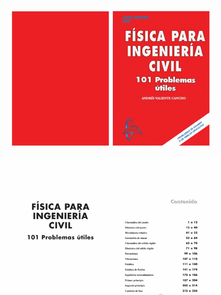 Fisica para La Ingenieria Civil 101 Problemas Utiles | PDF