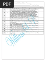 Avaliação Diagnóstica - 6º Ano 2015