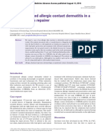 Acrylate-Induced Allergic Contact Dermatitis in A Car Windscreen Repairer