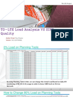 TD-LTE Project Load Analysis VS SINR Quality